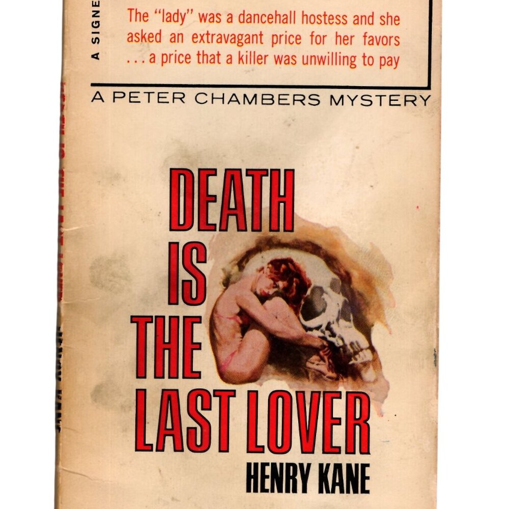 Death Is The Last Lover By Henry Kane 1966 1st Printing Paperback Mystery Novel